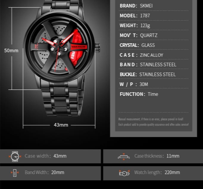 CAR WHEEL WATCH